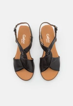 Gabor Comfort Sandalias De Cuña - Black -Gabor 43d7c350a9ba42b6a87e5ded3582d46a