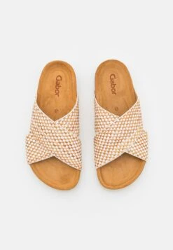 Gabor Sandalias Planas - Natur/Weiss -Gabor 529a819bb19545fca6c42bc523ad6b6c