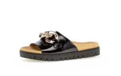 Gabor Sandalias Planas - Schwarz (Gold)