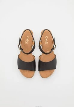 Gabor Comfort 22.071 - Zuecos - Schwarz/Gold -Gabor 6c6ccb8238594b8db93dda35a5fa4a93