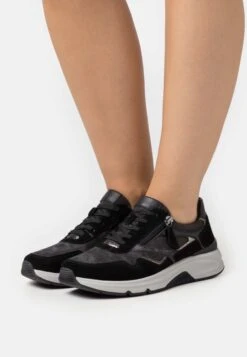 Gabor Comfort Zapatillas - Dark Grey/Black/Bronce