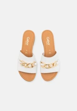 Gabor Comfort Sandalias Planas - Weiß/Gold -Gabor 8a992339ddd94deaa0f1551c99a12c68