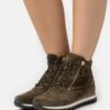 Gabor Comfort Botines Con Cordones - Olive