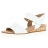 Gabor Comfort Sandalias De Cuña - Weiss Kork/Offwhi