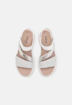 Gabor Comfort Sandalias Con Plataforma - Silber/Weiss -Gabor dec4a0fa37bb4473bc6efc590b073ec7