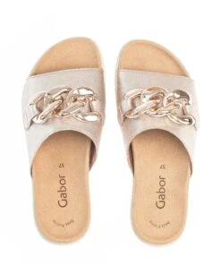 Gabor Sandalias Planas - Puder Gold -Gabor fbd3cc59348d4c4fa9009951d3307390